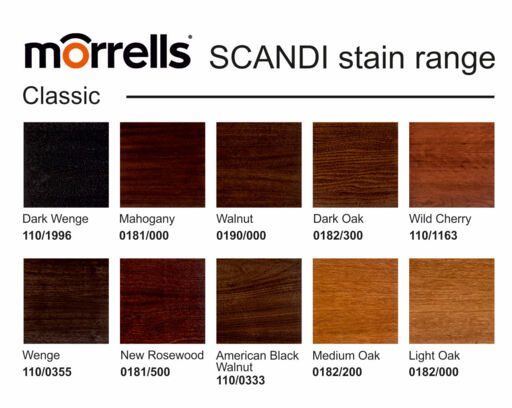 Morrells Scandi Wood Stain, American Black Walnut, 1L Image 3
