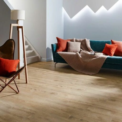 Polyflor Camaro Cashmere Oak Wood Plank Versatile Vinyl Flooring, 184.2x1219.2mm Image 1