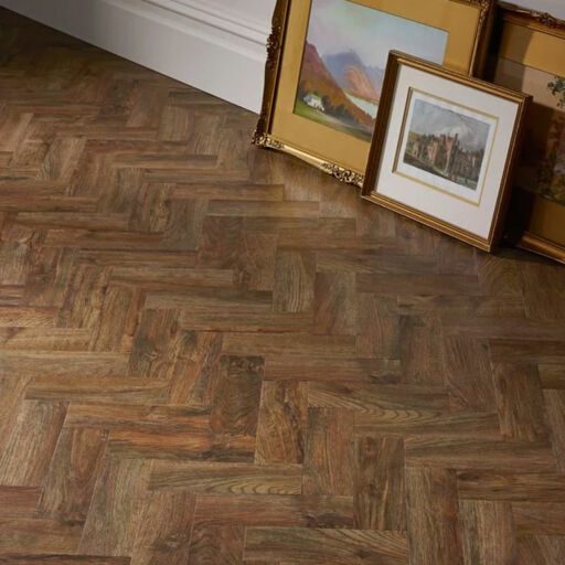 Polyflor Camaro Georgian Parquet Wood Plank Versatile Vinyl Flooring, 76.2x228.6mm Image 2