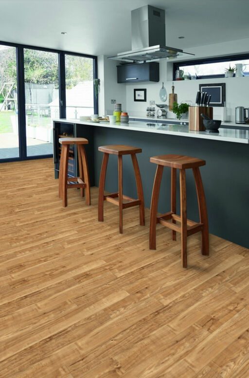 Polyflor Camaro Nut Tree Wood Plank Versatile Vinyl Flooring, 101.6x914.4mm Image 2
