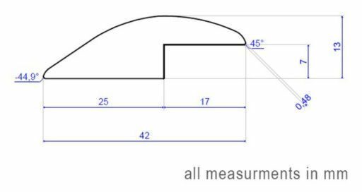 Traditions Solid Oak Reducer Threshold, Unfinished, 7mm, 90cm Image 2