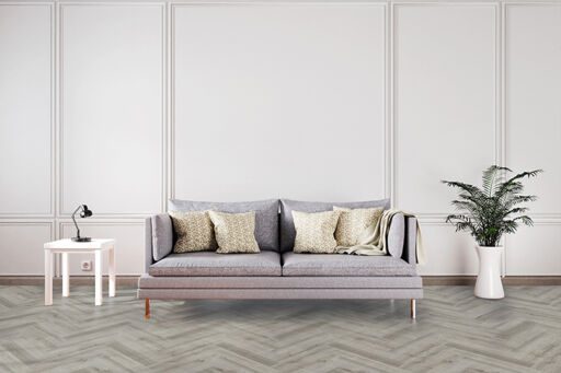 GO SPC CW2523HB Light Grey Herringbone, 600x150x5.5mm