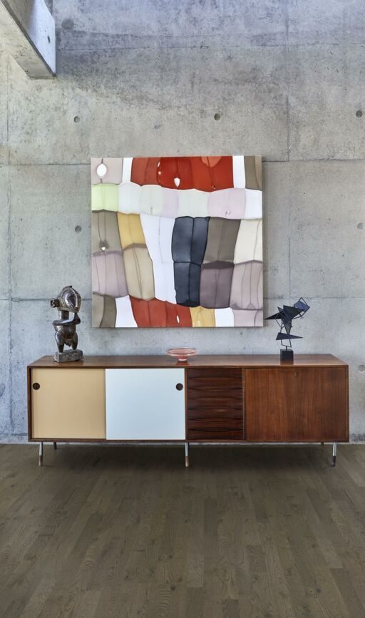 Kahrs Beyond Retro Strip Charcoal Light Engineered 3-Strip Wood Flooring, Ultra Matt Lacquer, 200x15x2423mm