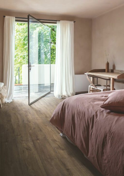 QuickStep Alpha Bloom, Autumn Oak Chocolate Vinyl Flooring, 209x6x1494mm