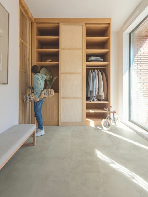 QuickStep Muse, Grey Concrete Laminate Flooring, 8mm