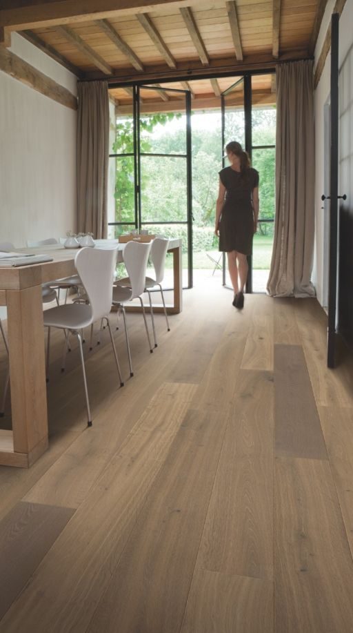 QuickStep Palazzo Latte Oak Engineered Flooring, Oiled, 190x13.5x1820mm