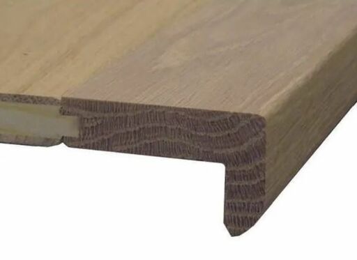 Tradition Solid Oak Stair Nosing, Unfinished 56x14mm, 0.9m