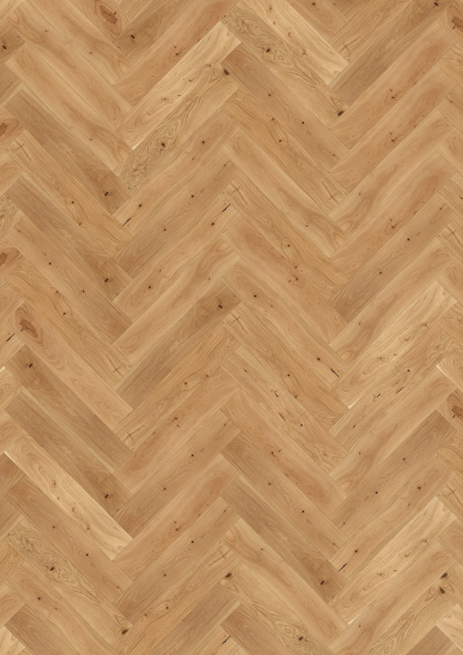 Kahrs Large Herringbone Oak Herringbone Cd Matt Engineered Flooring, Brushed & Matt Lacquered, 120x11x600mm